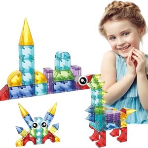 3D Crystal Magnetic Building Block Set