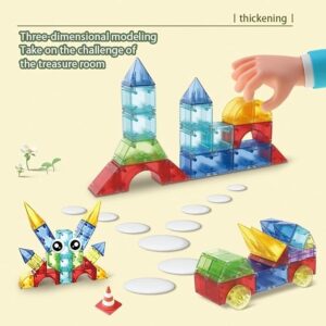 3D Crystal Magnetic Building Block Set